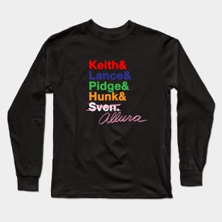 Voltron Force Members Tribute Long Sleeve T-Shirt